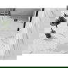 Mexen Stone+ kwadratische composiet douchebak 100 x 100 cm, wit, zwarte afdekking - 44101010-B