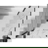 Mexen Stone+ kwadratische composiet douchebak 100 x 100 cm, wit, zwarte afdekking - 44101010-B