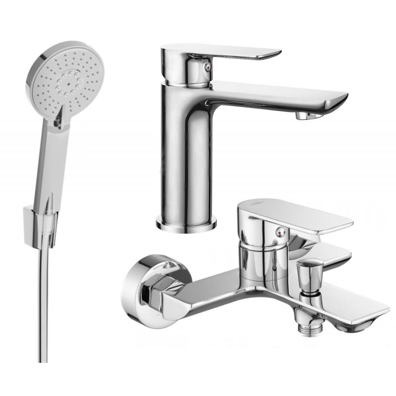 Mexen Alfa R40 conjunto de banheira, cromado - 745703R40-00