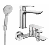 Mexen Alfa R40 zestaw wannowy, chrom - 745703R40-00