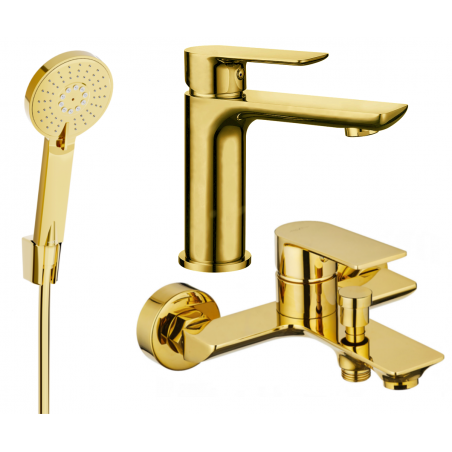 Mexen Alfa R40 Badewannenset, gold - 745703R40-50