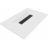 Mexen Toro rechteckige Duschwanne SMC 100 x 90 cm, weiß, schwarze Abdeckung - 43109010-B