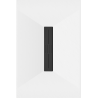 Receveur rectangulaire Mexen Toro SMC 100 x 90 cm, blanc, cache noire - 43109010-B