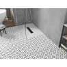 Receveur rectangulaire Mexen Toro SMC 140 x 90 cm, blanc, cache noir - 43109014-B