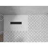 Mexen Toro brodzik prostokątny SMC 130 x 90 cm, biały, maskownica czarna - 43109013-B