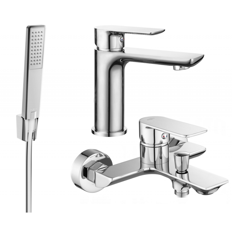 Mexen Alfa R72 conjunto de bañera, cromo - 745703R72-00