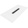 Bac à douche rectangulaire Mexen Toro SMC 170 x 90 cm, blanc, cache noir - 43109017-B