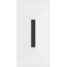 Mexen Toro receveur de douche rectangulaire SMC 160 x 90 cm, blanc, cache noir - 43109016-B