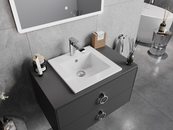 Mexen Atena lavabo empotrado en encimera 41 x 41 cm, blanco - 25014100