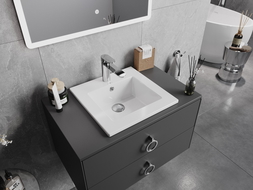 Mexen Atena lavabo encastré dans le plan 41 x 41 cm, blanc - 25014100