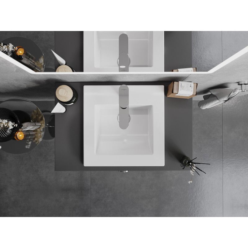 Mexen Atena lavabo encastré dans le plan 41 x 41 cm, blanc - 25014100