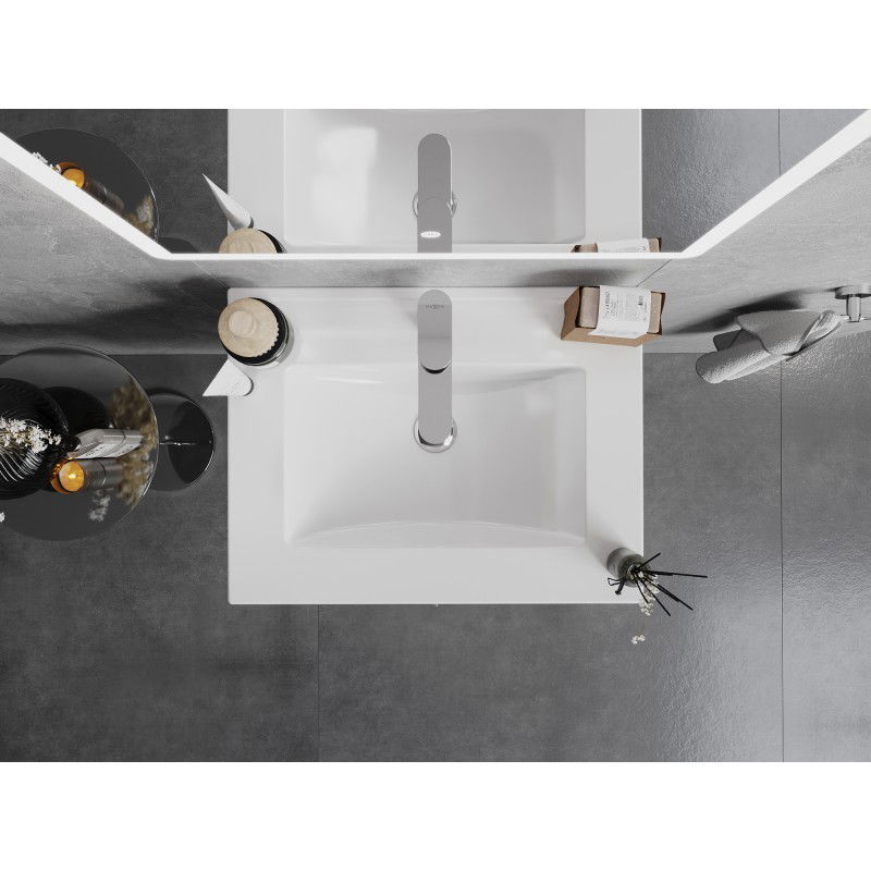 Mexen Atena lavabo encastré dans le plan 61 x 46 cm, blanc - 25016000