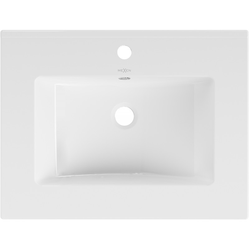 Mexen Atena lavabo empotrado en encimera 61 x 46 cm, blanco - 25016000