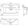 Mexen Atena countertop basin 61 x 46 cm, white - 25016000