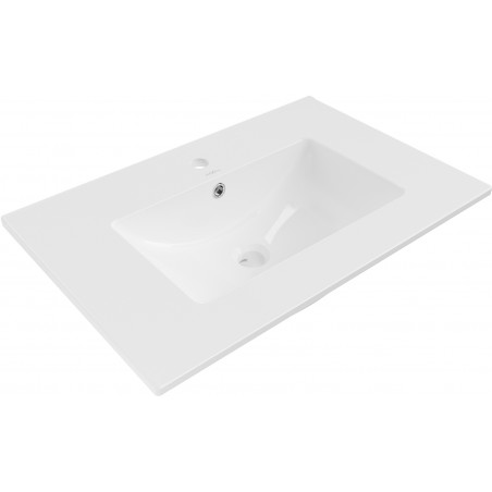 Mexen Atena lavabo encastré dans le plan de toilette 71 x 46 cm, blanc - 25017000