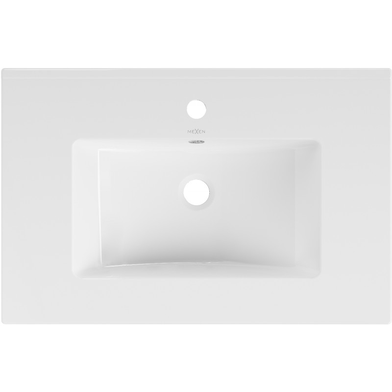 Mexen Atena inbouw wastafelblad 71 x 46 cm, wit - 25017000