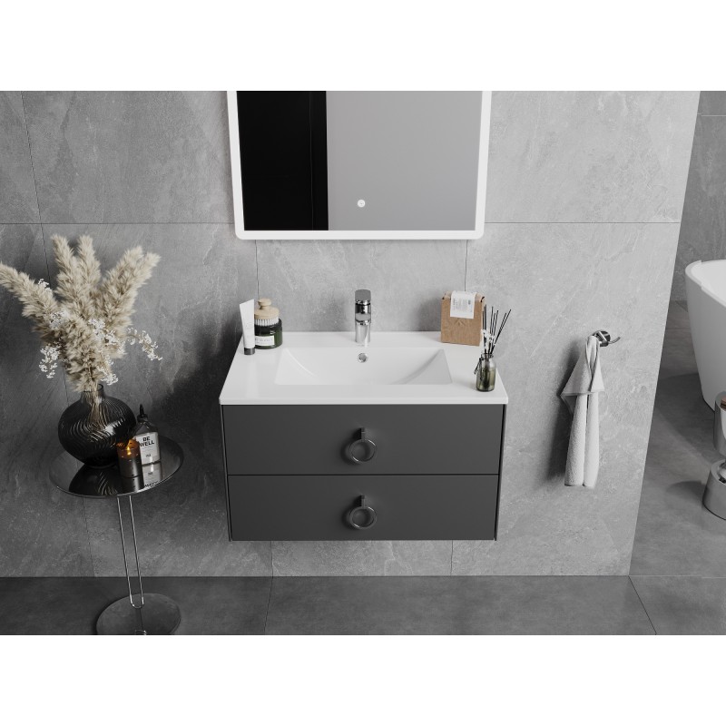 Mexen Atena inbouw wastafelblad 71 x 46 cm, wit - 25017000