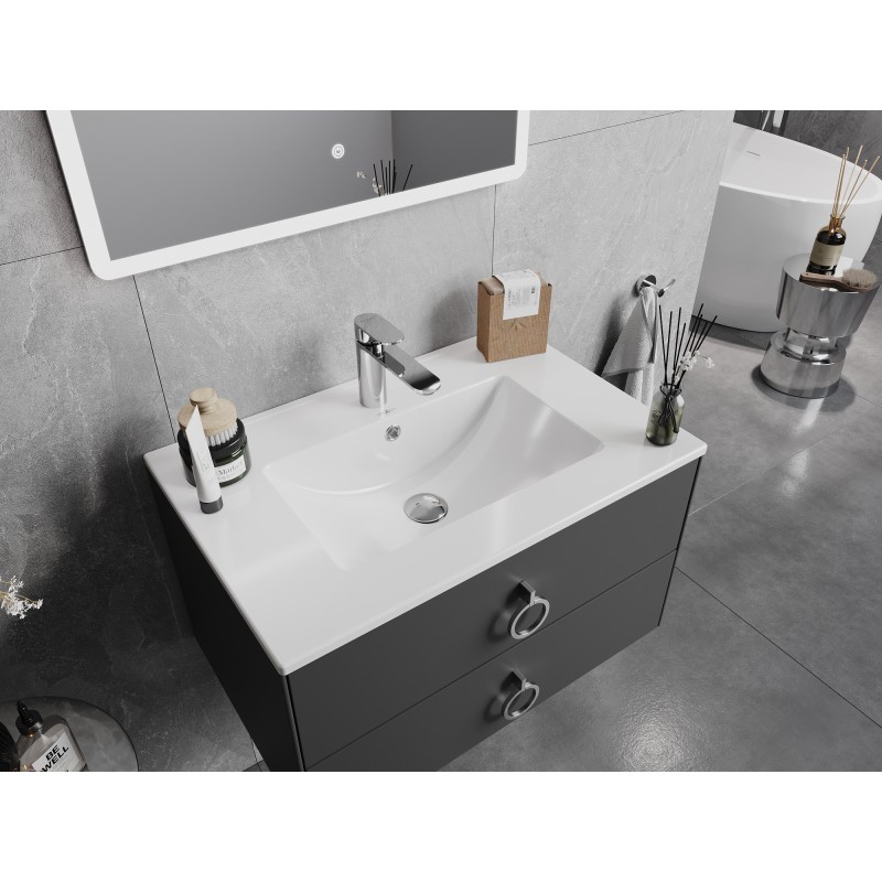 Mexen Atena inbouw wastafelblad 71 x 46 cm, wit - 25017000