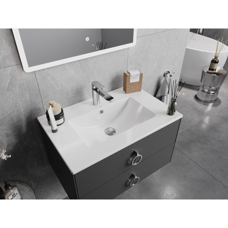 Mexen Atena umywalka wpuszczana w blat 71 x 46 cm, biała - 25017000