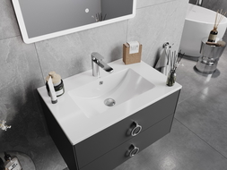 Mexen Atena lavandino incassato nel piano 71 x 46 cm, bianco - 25017000