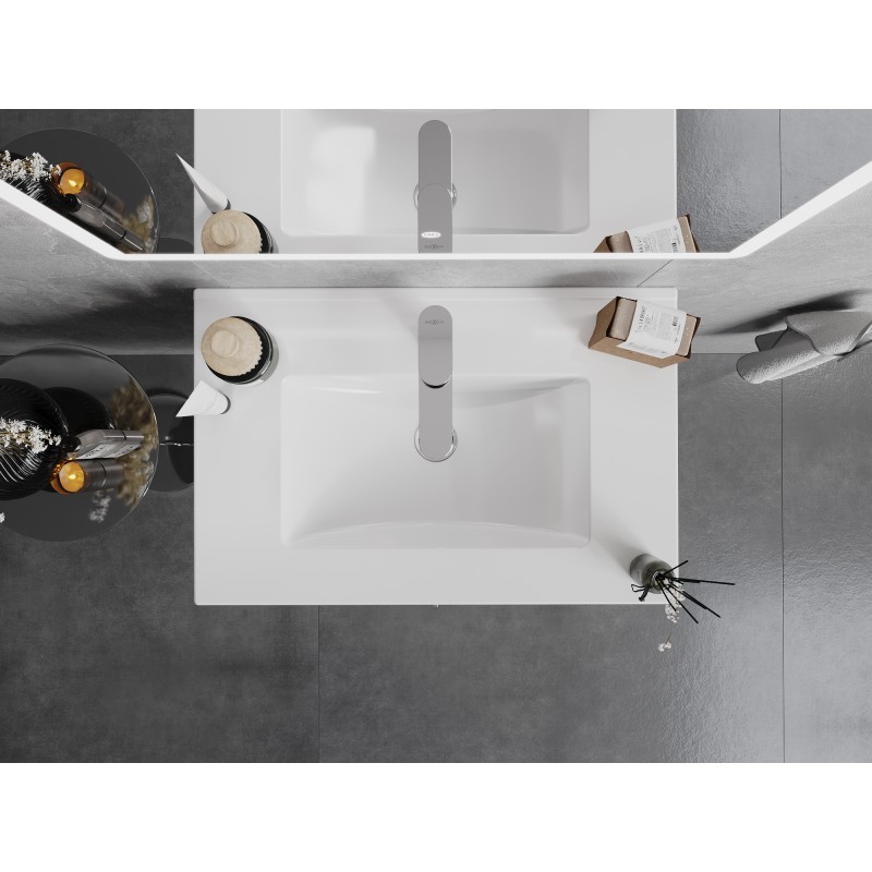 Mexen Atena inbouw wastafelblad 71 x 46 cm, wit - 25017000