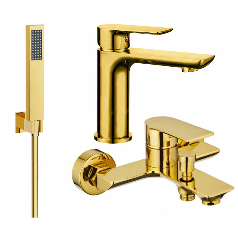 Mexen Alfa R02 set da bagno, oro - 745703R02-50