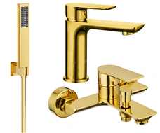 Mexen Alfa R02 badkarsset, guld - 745703R02-50