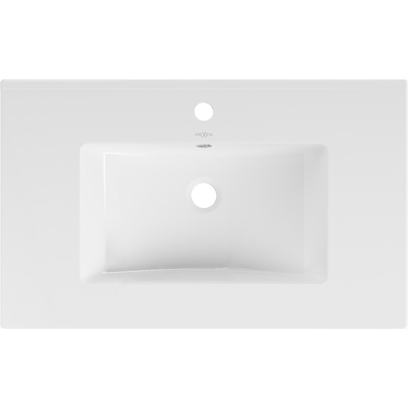 Mexen Atena lavabo empotrado en encimera de 76 x 46 cm, blanco - 25017500