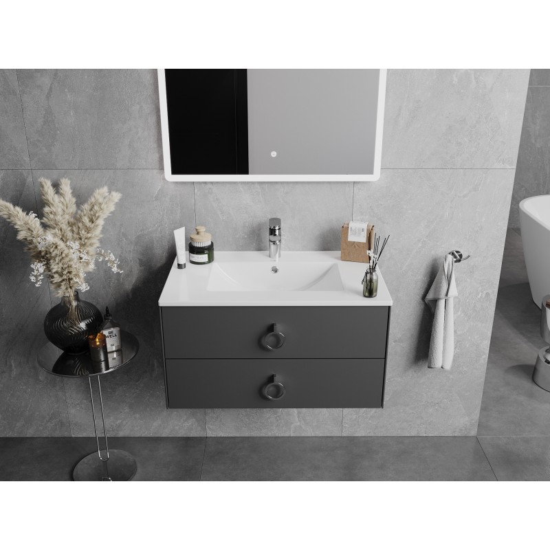 Mexen Atena lavabo empotrado en encimera de 76 x 46 cm, blanco - 25017500