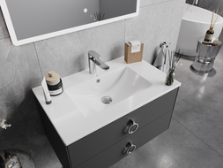 Mexen Atena lavabo incassato nel piano 76 x 46 cm, bianco - 25017500