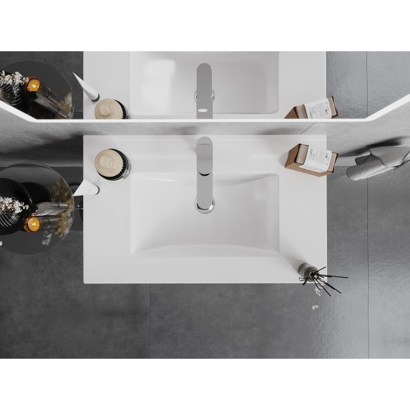 Mexen Atena lavabo empotrado en encimera de 76 x 46 cm, blanco - 25017500