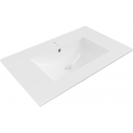 Mexen Atena lavatório embutido na bancada 76 x 46 cm, branco - 25017500