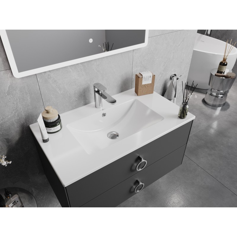 Mexen Atena lavabo encastré dans le plan 80 x 46 cm, blanc - 25018000