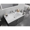Mexen Atena sink embedded in countertop 80 x 46 cm, white - 25018000