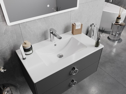 Mexen Atena lavabo encastré 80 x 46 cm, blanc - 25018000