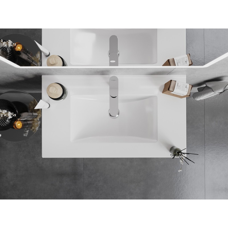 Mexen Atena sink embedded in countertop 80 x 46 cm, white - 25018000