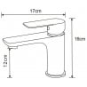 Mexen Alfa R62 vannikomplekt, kroom - 745703R62-00
