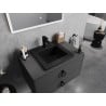 Mexen Atena built-in countertop washbasin 41 x 41 cm, black matte - 25014170