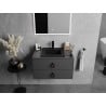 Mexen Atena countertop washbasin 41 x 41 cm, black matte - 25014170
