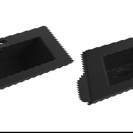 Mexen Atena lavabo da incasso 41 x 41 cm, nero opaco - 25014170