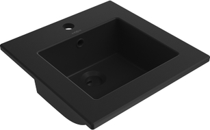 Mexen Atena countertop washbasin 41 x 41 cm, black matte - 25014170