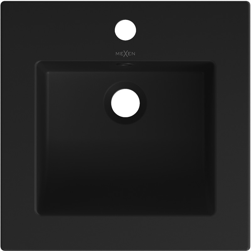 Mexen Atena ingebouwde wastafel 41 x 41 cm, mat zwart - 25014170