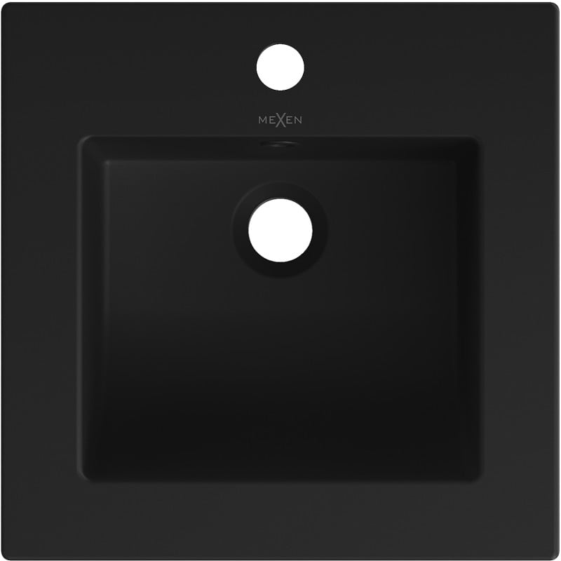 Mexen Atena lavabo da incasso 41 x 41 cm, nero opaco - 25014170