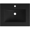 Mexen Atena lavabo encastrado en encimera 61 x 46 cm, negro mate - 25016070