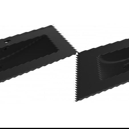 Mexen Atena lavabo da incasso 61 x 46 cm, nero opaco - 25016070