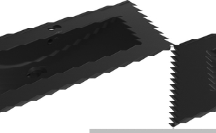 Mexen Atena Iebūvējamais izlietnis darba virsmā 61 x 46 cm, melns matēts - 25016070