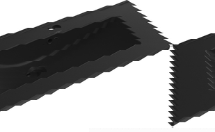 Mexen Atena inbyggd handfat 61 x 46 cm, svart matt - 25016070