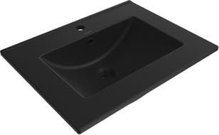 Mexen Atena umivaonik ugradbeni u pult 61 x 46 cm, crna mat - 25016070