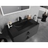 Mexen Atena fregadero empotrado en encimera 81 x 46 cm, negro mate - 25018070