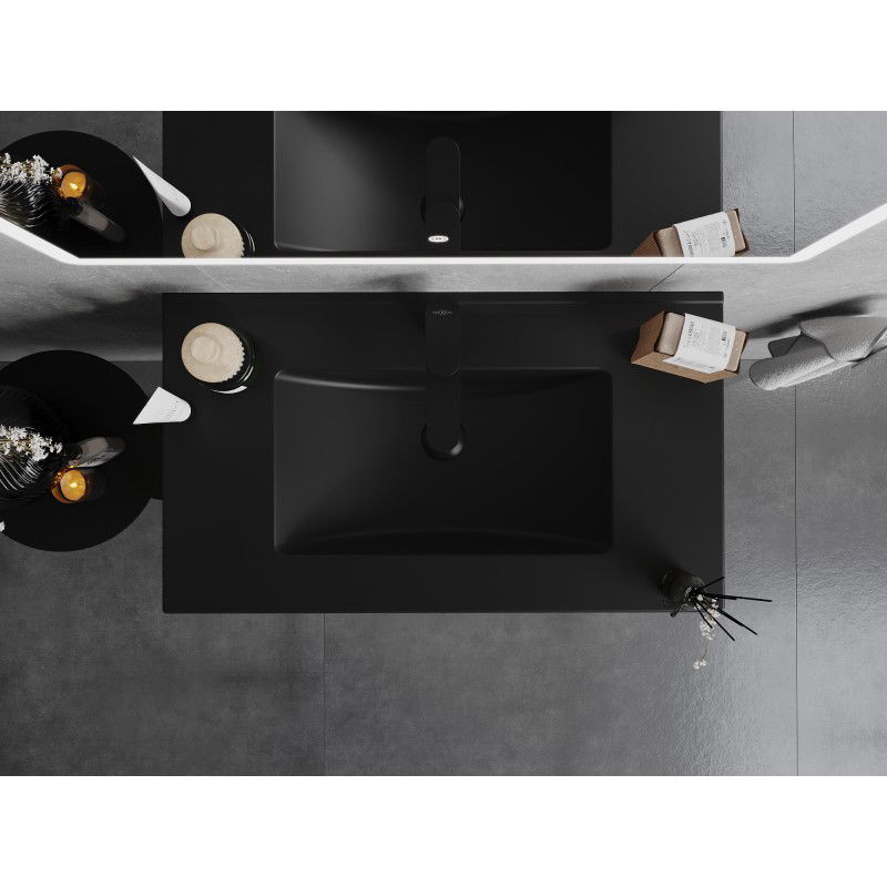 Mexen Atena Umgekéiert ënnert dem Comptoir 81 x 46 cm, schwaarz matt - 25018070